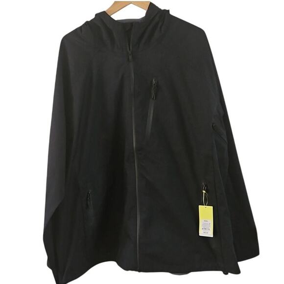 All In Motion Men’s XXXL Black Full-Zip Hooded Jacket Light Weight NWT - Picture 2 of 6